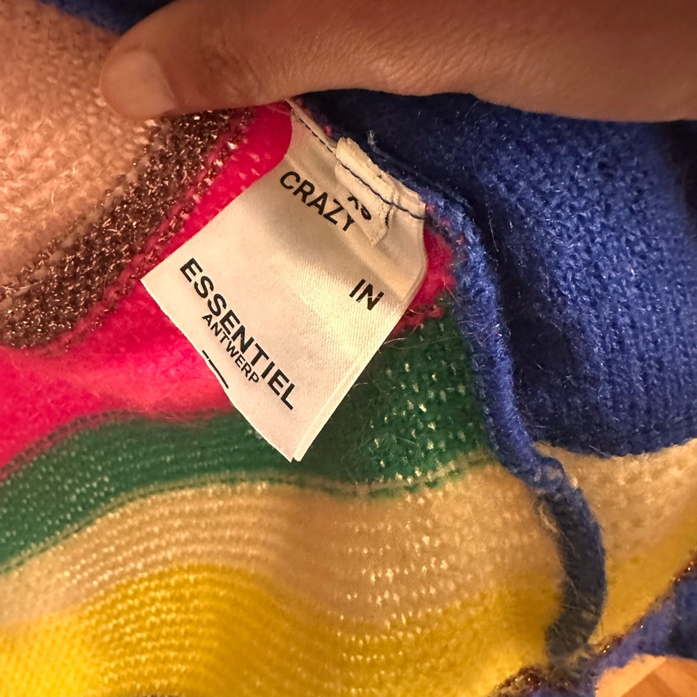 Essentials Women's Vibrant Striped Cardigan View 3
